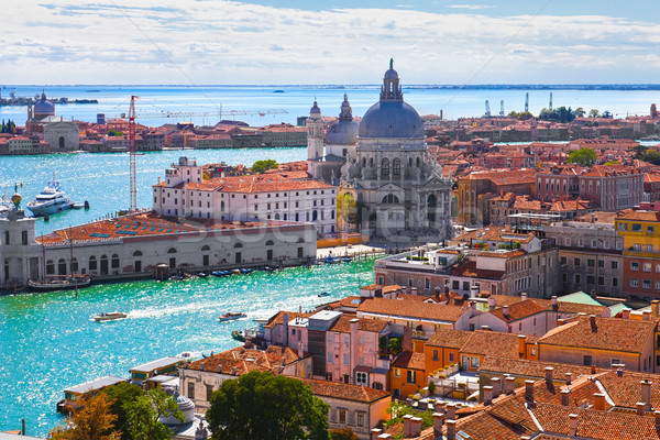 Venetië panoramisch bel toren Italië Stockfoto © sailorr