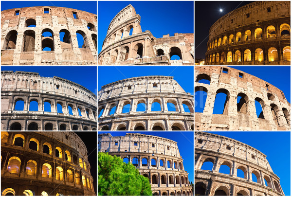 Colosseo Roma bella view noto antica Foto d'archivio © sailorr