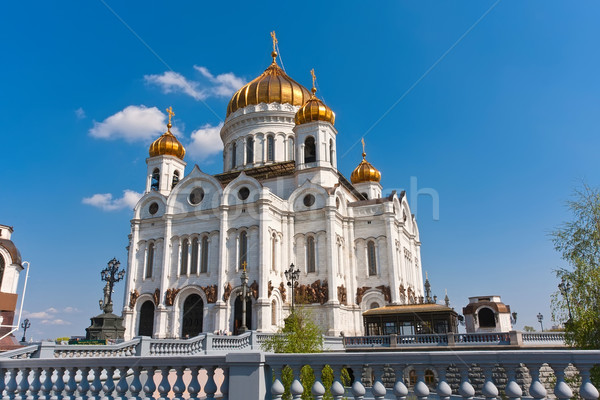 Christ Kathedrale Moskau Russland Kreuz Kirche Stock foto © sailorr