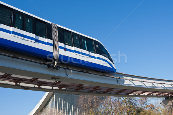 Monorail tren moderna rápido ferrocarril Moscú Foto stock © sailorr