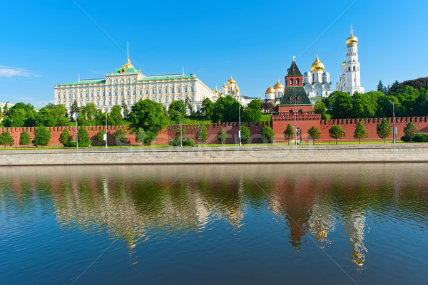 Foto stock: Moscou · Kremlin · belo · ver · rio · Rússia