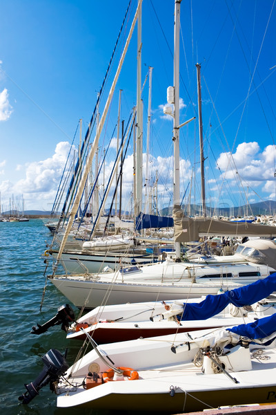 Sailing yachts in Sardinia Stock photo © sailorr