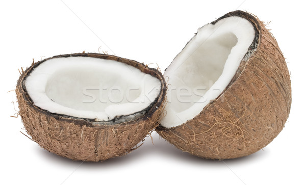 椰子 完美 新鮮 孤立 白 牛奶 商業照片 © sailorr