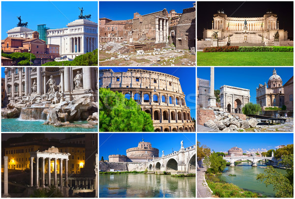 Roma toplama güzel fotoğrafları İtalya şehir Stok fotoğraf © sailorr