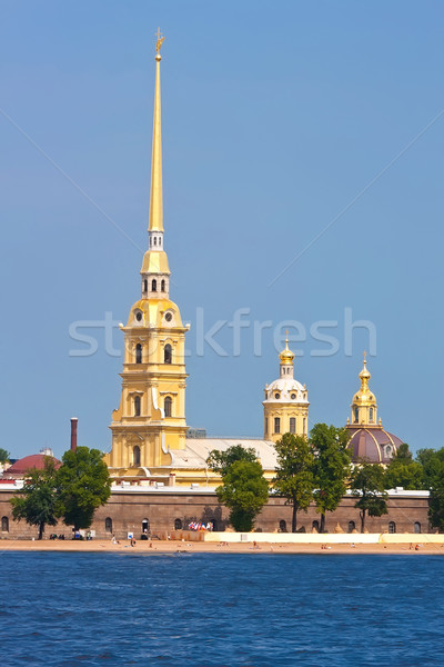 Twierdza święty niebo miasta wygaśnięcia kościoła Zdjęcia stock © sailorr