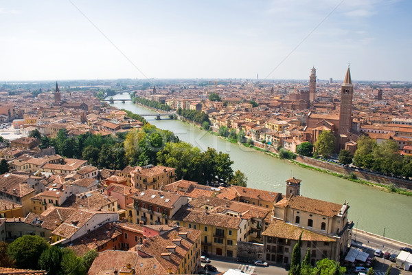 Verona and Adige River Stock photo © sailorr