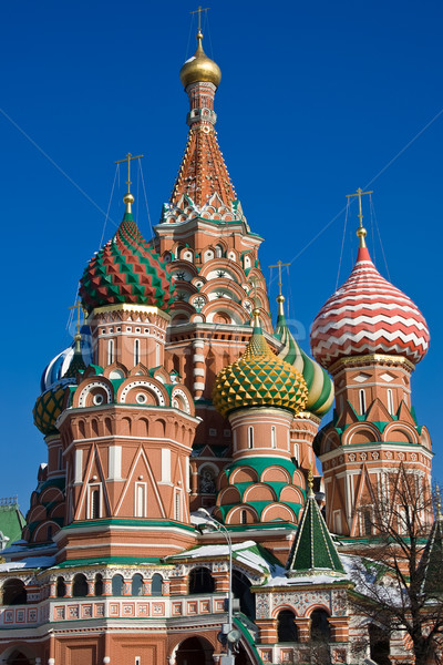 Katedrális Vörös tér Moszkva Oroszország épület város Stock fotó © sailorr