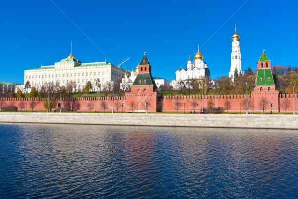[[stock_photo]]: Moscou · Kremlin · belle · vue · rivière · Russie
