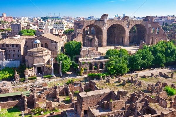 [[stock_photo]]: Romaine · forum · ruines · célèbre · anciens · Rome