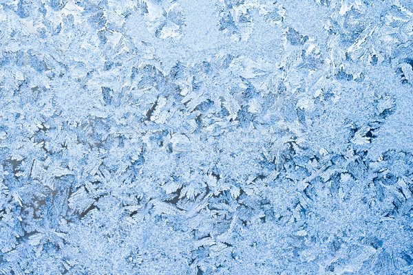 Frost Muster schönen Winter Fenster Licht Stock foto © sailorr