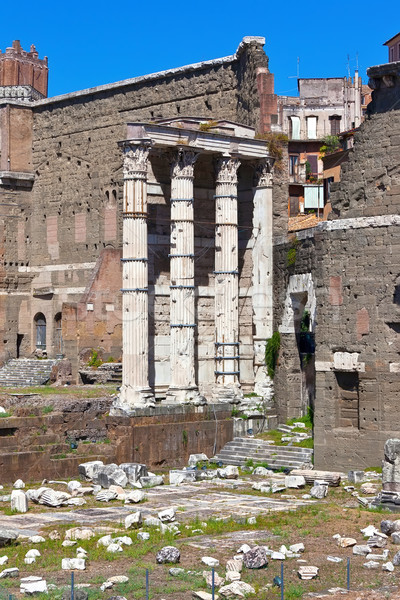 Foto stock: Romana · foro · ruinas · famoso · antigua · Roma