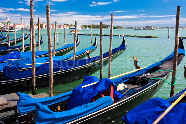 Gondolas in Venice Stock photo © sailorr