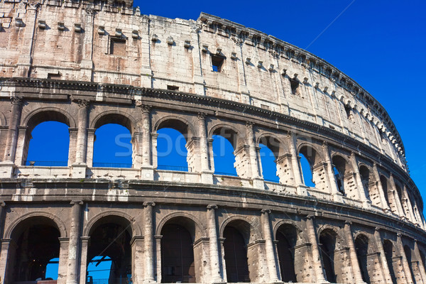 Kolosseum Rom schönen Ansicht berühmt alten Stock foto © sailorr