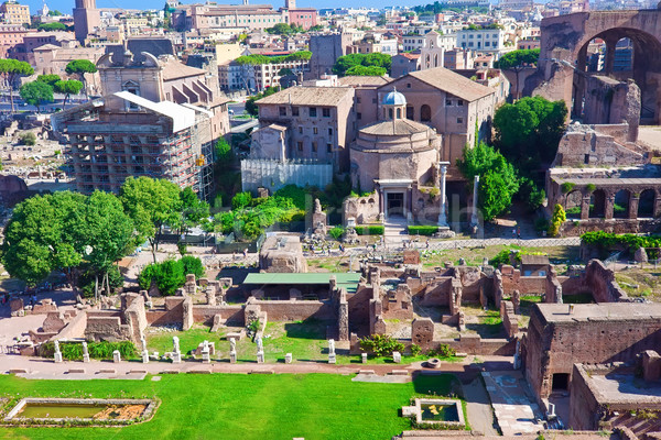Roma forum ören ünlü eski Roma Stok fotoğraf © sailorr