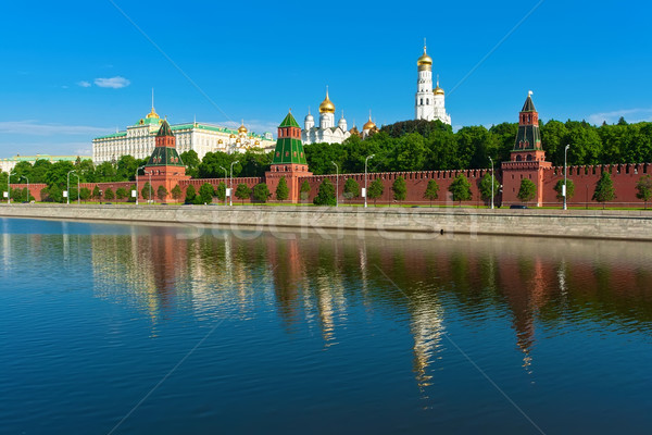 Stock fotó: Moszkva · Kreml · gyönyörű · kilátás · folyó · Oroszország