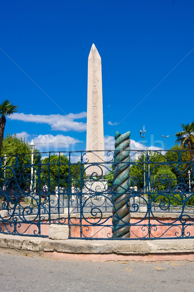 Egyptian obelisk in Istanbul Stock photo © sailorr