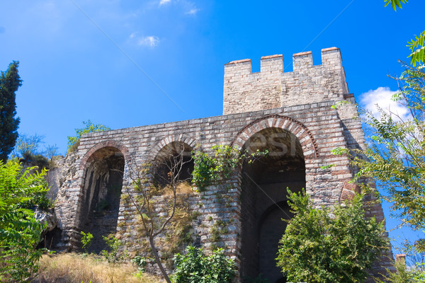 Estambul ciudad paredes antigua Turquía castillo Foto stock © sailorr