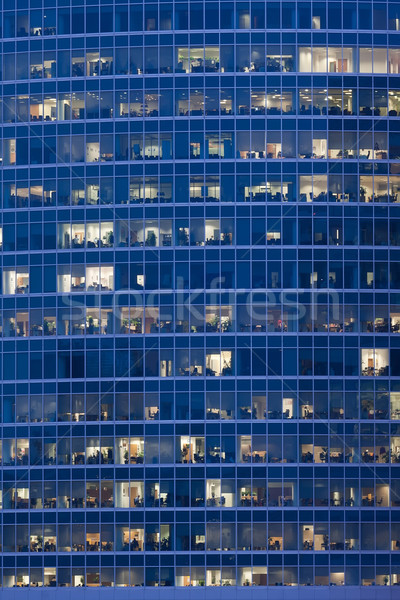 Skyscrapers at night Stock photo © sailorr