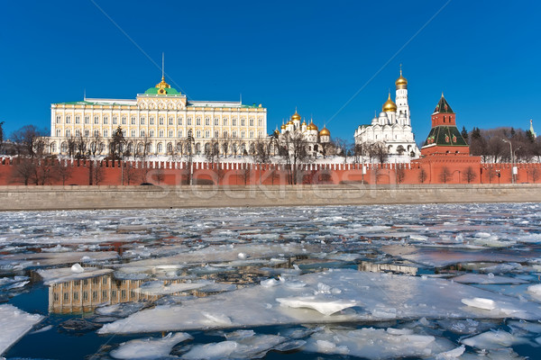 Сток-фото: Москва · Кремль · красивой · мнение · реке · Россия