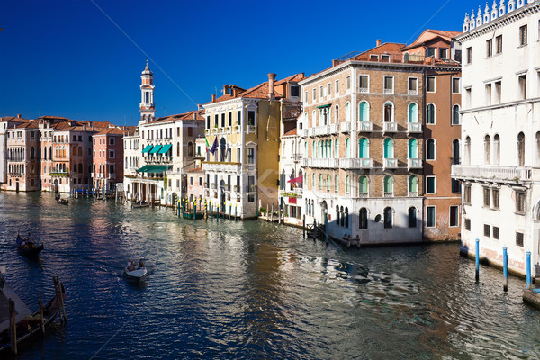 Veneza belo ver famoso canal Itália Foto stock © sailorr