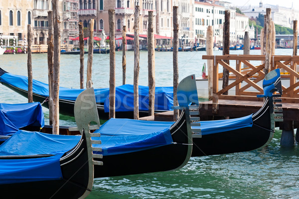 Gondolas in Venice Stock photo © sailorr