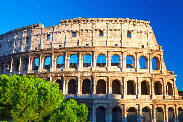 Colosseo Roma bella view noto antica Foto d'archivio © sailorr