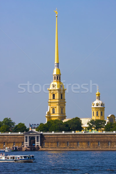 крепость святой небе город закат Церкви Сток-фото © sailorr