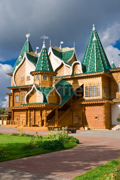 Wooden palace Stock photo © sailorr