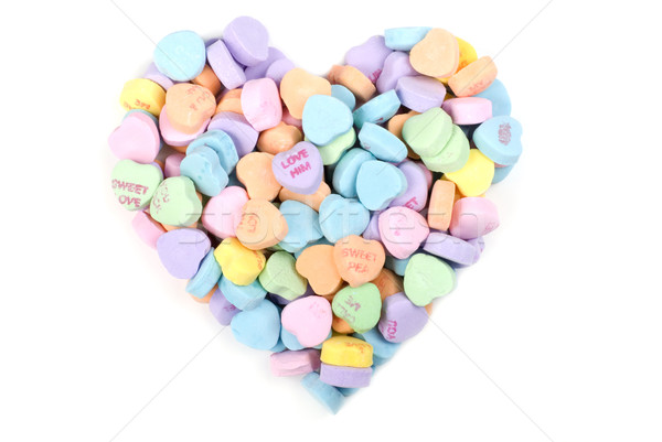 Valentinsdag candy Herz mehrfarbig Liebe Hintergrund Stock foto © saje