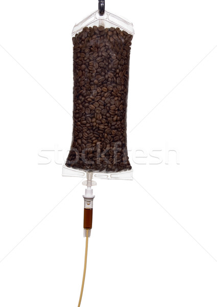 Coffee IV Beans and Drip Closeup Stock photo © saje