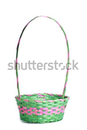Páscoa cesta colorido ovos inteiro textura Foto stock © saje