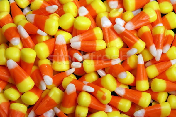 Dulces maíz amarillo naranja blanco halloween Foto stock © saje