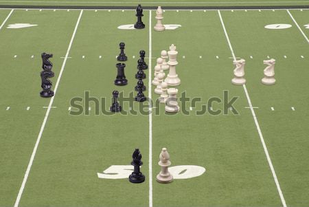 Chess Football Chess Formation Stock photo © saje