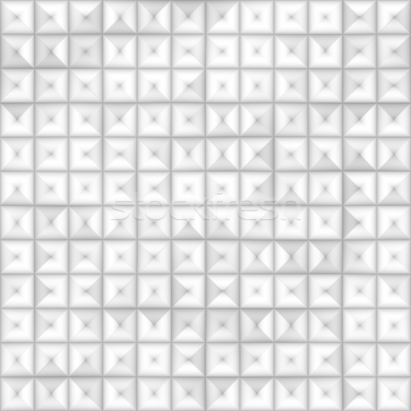 Stock photo: Raster Seamless Greyscale Subtle Gradient Square Tiling Geometric Square Pattern