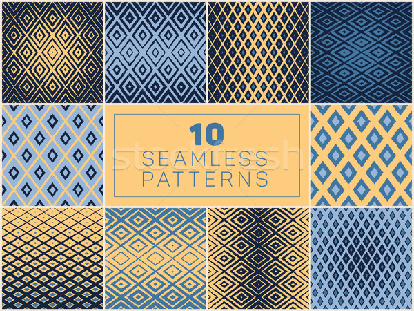 Vector Seamless Geometric Rhombus Halftone Pattern Stock photo © Samolevsky