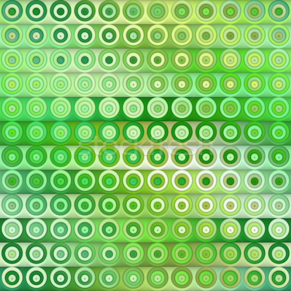 Raster Seamless Green Colol Shades Gradient Vertical Stripes And Circles Pattern Stock photo © Samolevsky