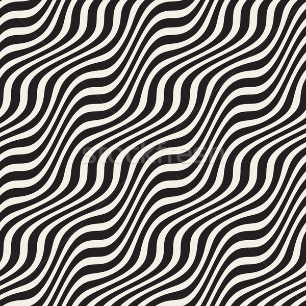 商业照片: 波浪状的 · 波纹 · 向量 · 无缝 · 黑白