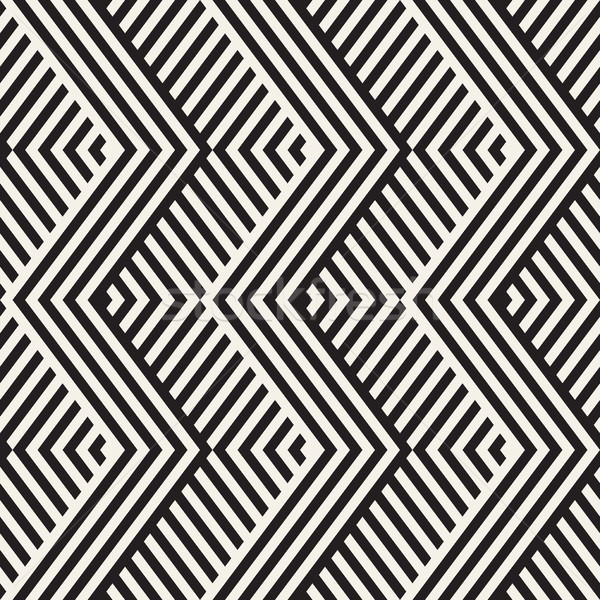 Abstract zigzag paralel vector Imagine de stoc © Samolevsky