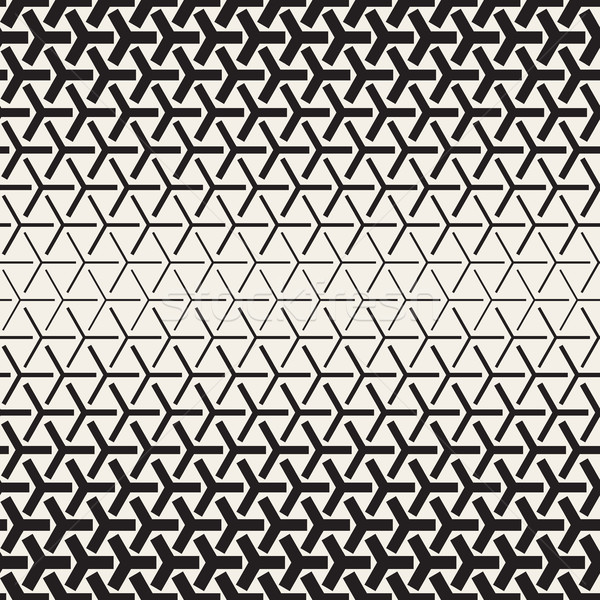 Mezzitoni gradiente mosaico vettore senza soluzione di continuità bianco nero Foto d'archivio © Samolevsky