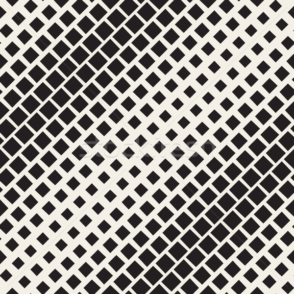 Meio-tom gradiente mosaico vetor sem costura preto e branco Foto stock © Samolevsky