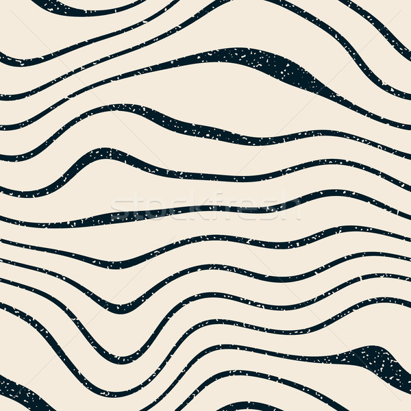 Vector naadloos witte golvend vervormd lijnen Stockfoto © Samolevsky