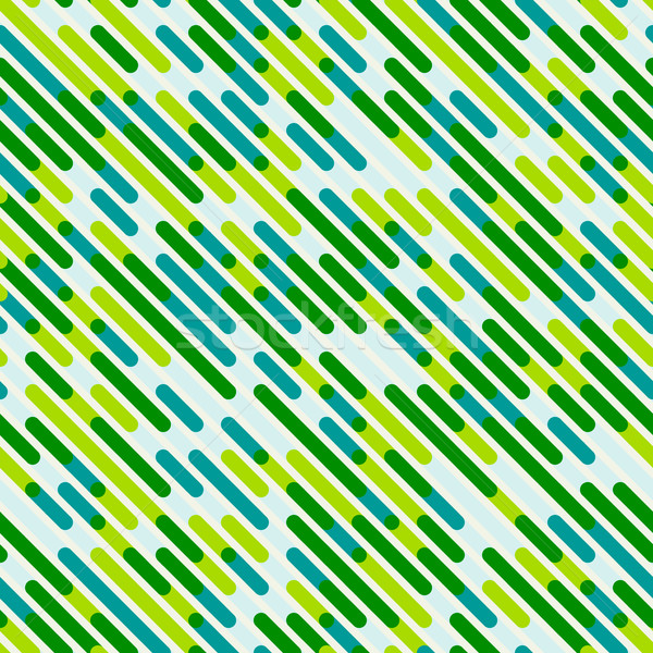 Vector Seamless Diagonal Blue Green Color Overlay Lines Pattern Background Stock photo © Samolevsky