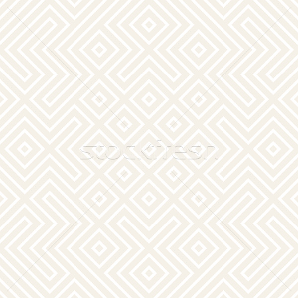 Stock photo: Geometric Ethnic Background Lattice. Stylish Subtle Texture. Vector Abstract Seamless Pattern.