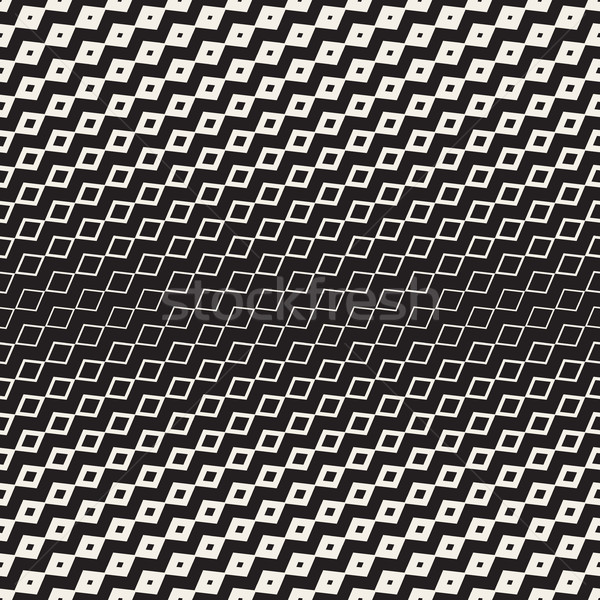 Halftoon helling mozaiek vector naadloos zwart wit Stockfoto © Samolevsky