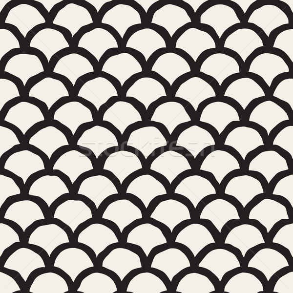 Vector Seamless Rounded Lines Oriental Pattern Stock photo © Samolevsky