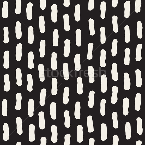 Vector Seamless Black And White Hand Drawn Vertical Lines Pattern Stock photo © Samolevsky