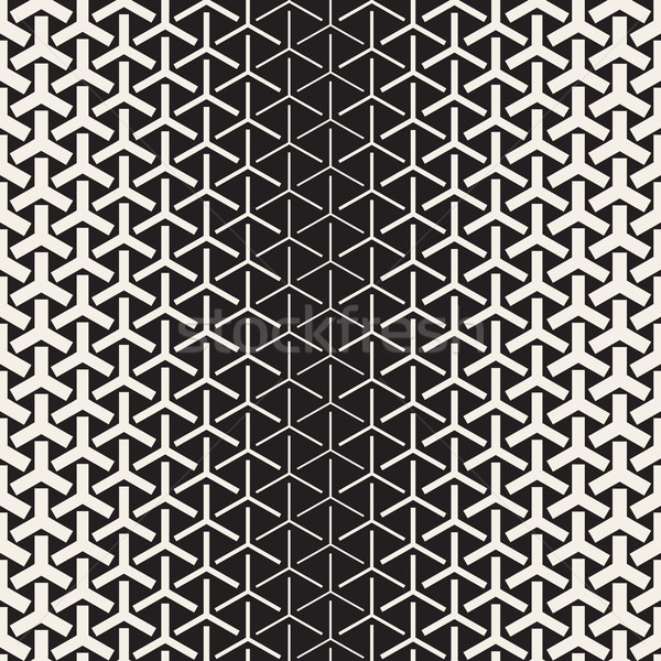 Stok fotoğraf: Yarım · ton · eğim · mozaik · vektör · siyah · beyaz