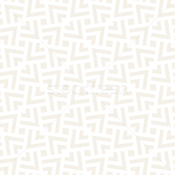 Subtle Ornament With Striped Rhombuses. Vector Seamless Monochrome Pattern Stock photo © Samolevsky