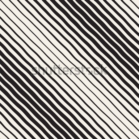 Vecteur blanc noir dessinés à la main diagonal lignes Photo stock © Samolevsky