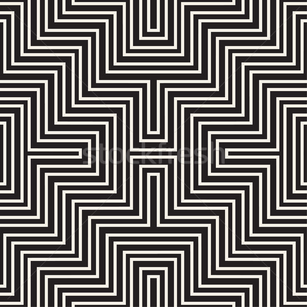 Maze Tangled Lines Contemporary Graphic Vector Seamless - 